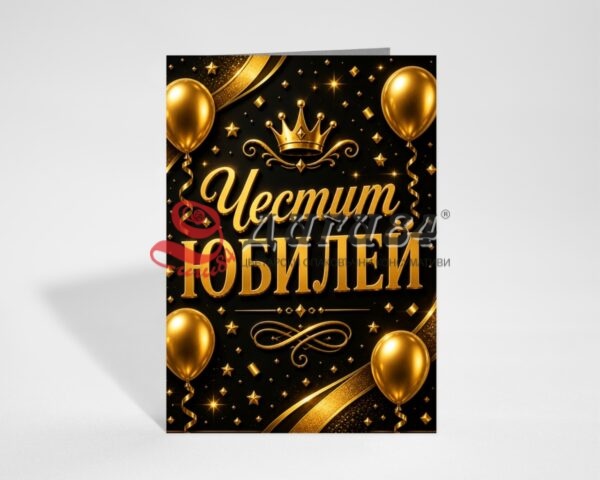 Поздравителна картичка на едро