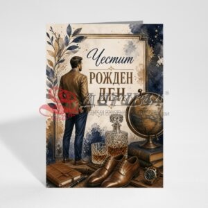 Поздравителна картичка на едро
