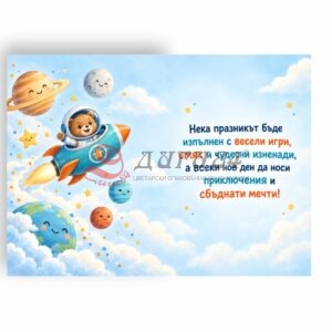 Картичка с пожелание - Рожден ден