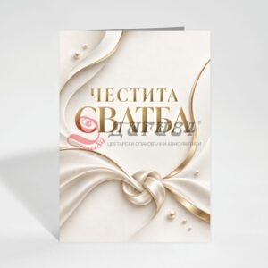 Картичка с пожелание - Сватба