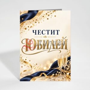 Картичка с пожелание - Юбилей