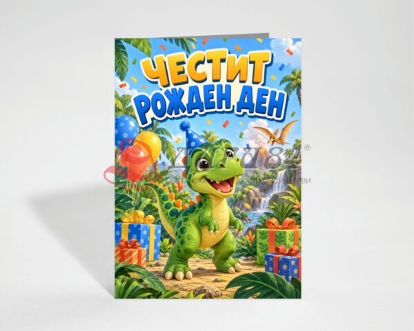 Картичка с пожелание - Рожден ден