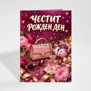 Картичка с пожелание - Рожден ден