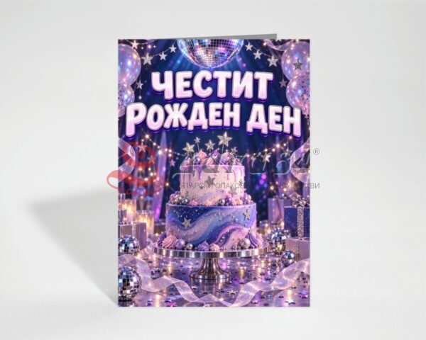 Картичка с пожелание - Рожден ден