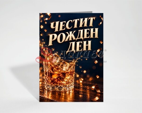 Картичка с пожелание - Рожден ден
