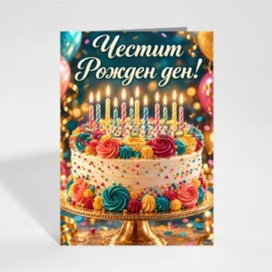 Картичка с пожелание - Рожден ден